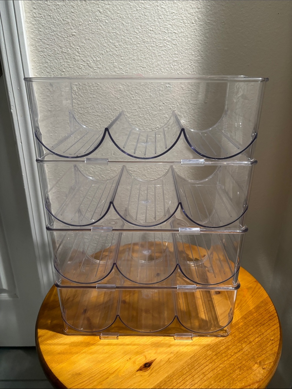 Clear Stackable 4-Tier Bottle & Can Rack - Picture 3 of 6